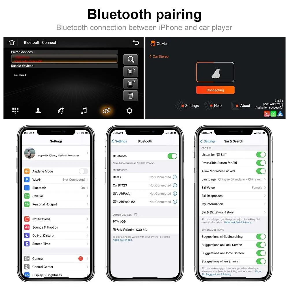 9 Inch Carplay Android10.0 Navigator For Volkswagen - 1   16G - Standard   12Lights Camera
