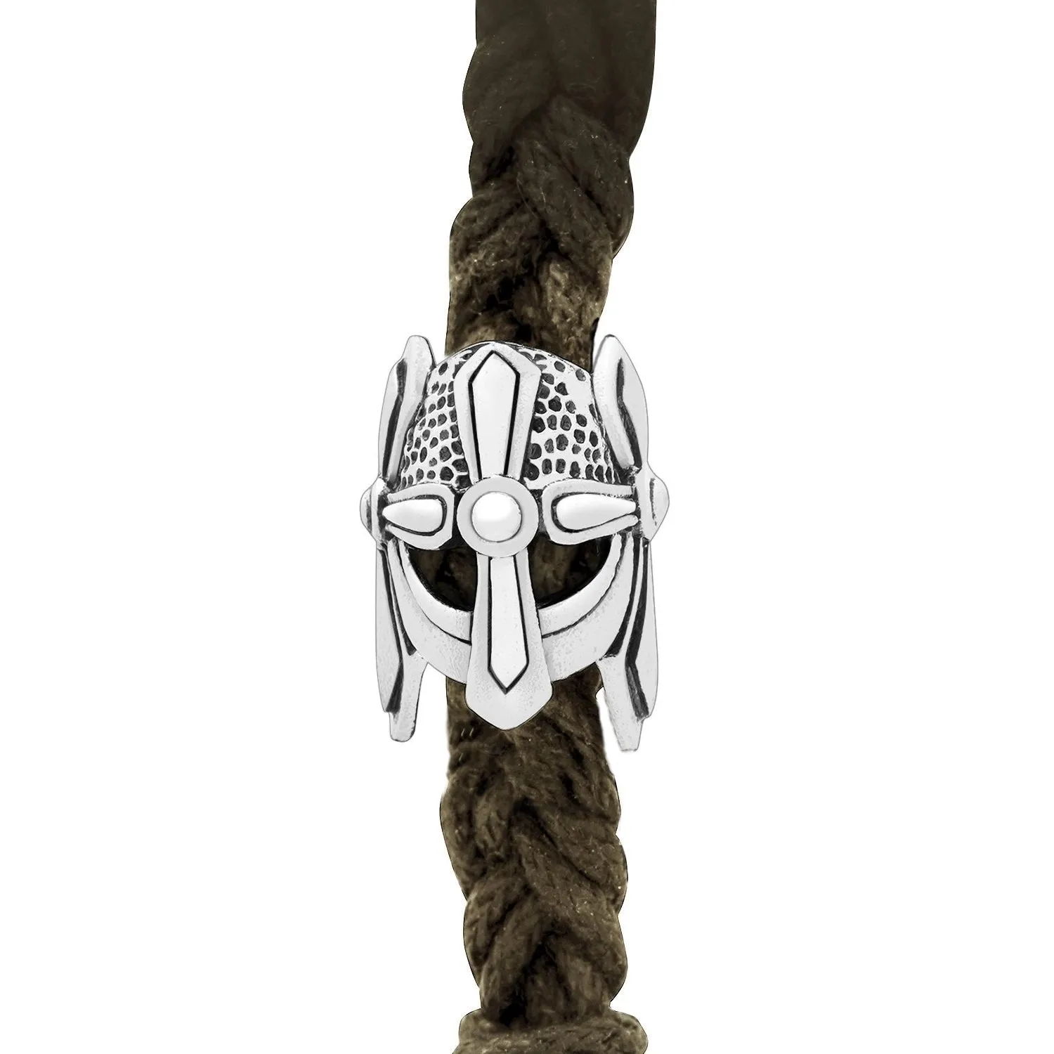 Helmet Beard Bead - Sterling Silver