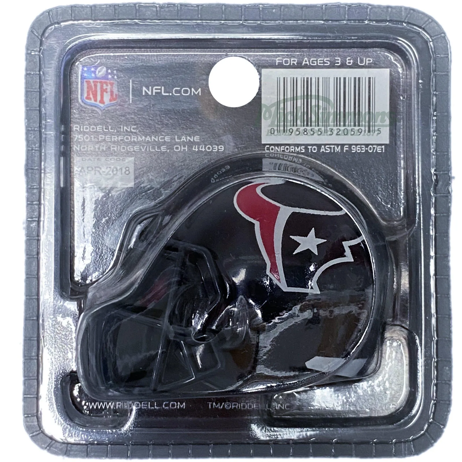 Houston Texans NFL Riddell Pocket Size Speed Helmet