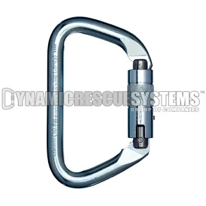 Large Steel Safety Locking D Carabiner - SMC