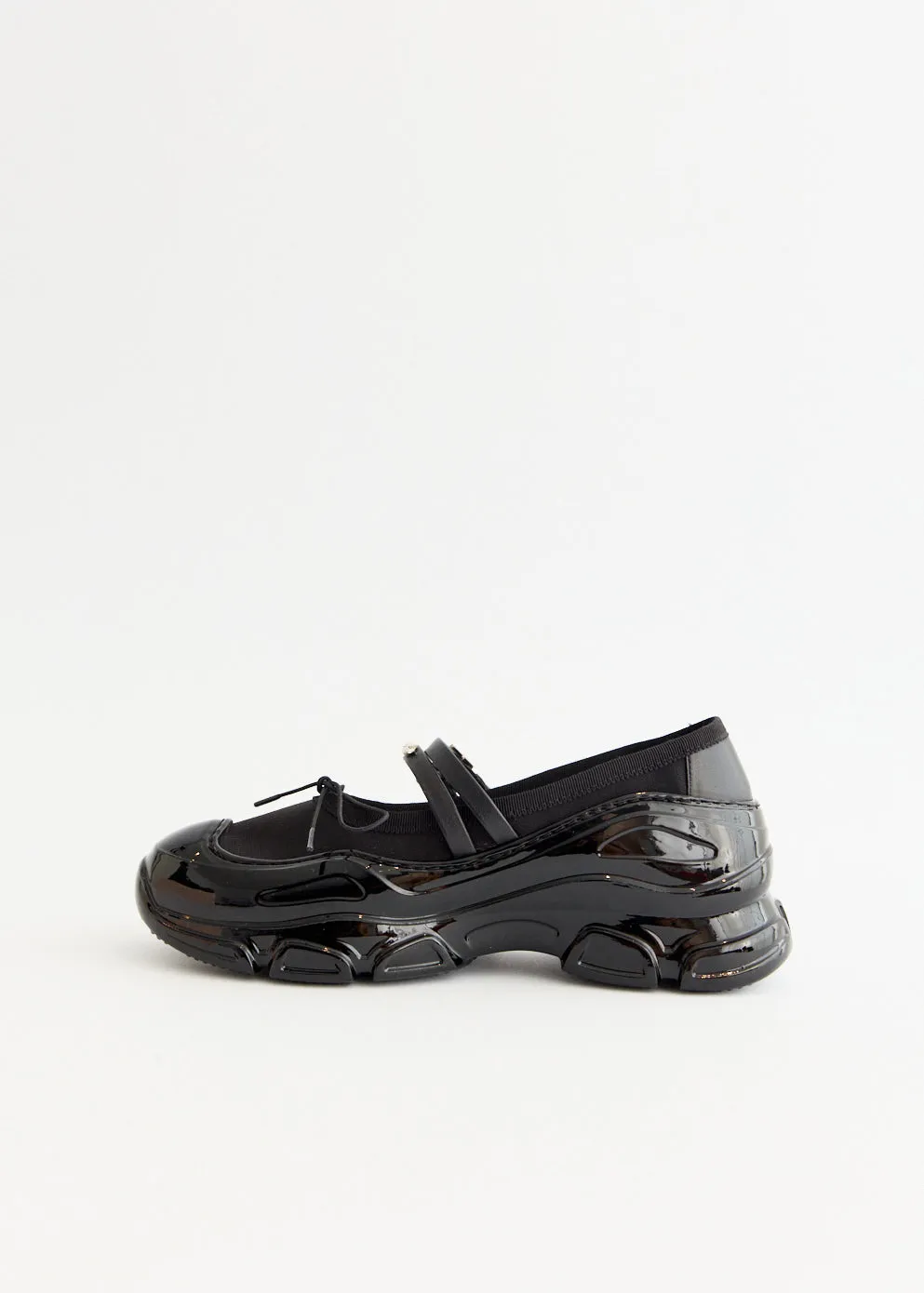 Mesh Tracker Ballerinas With Embellishments