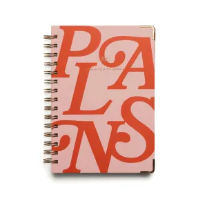Plans Undated 13 Month Planner