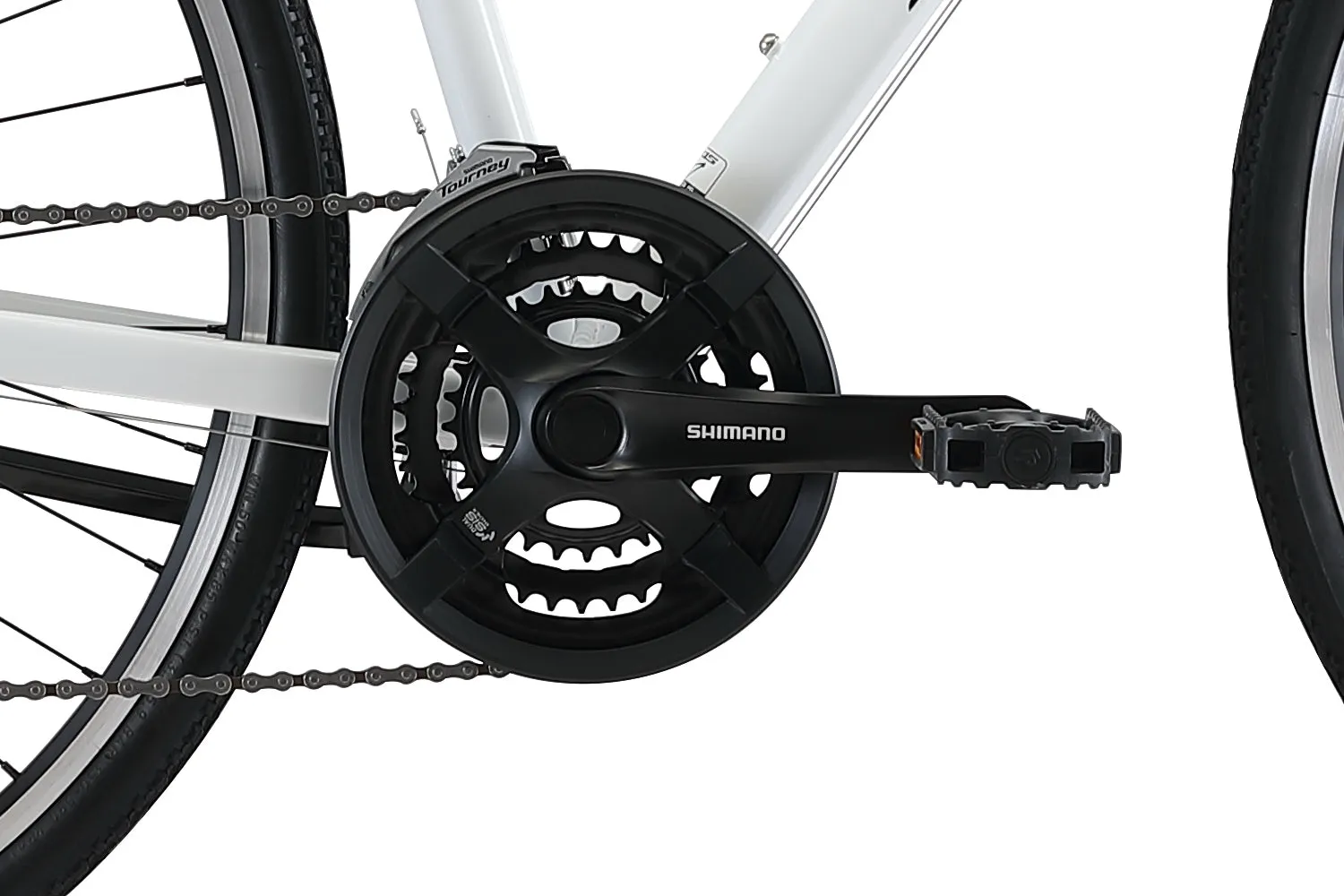 XDS Cross 200 21sp 700C Step-Through Comfort Hybrid Bike  //  Arctic White