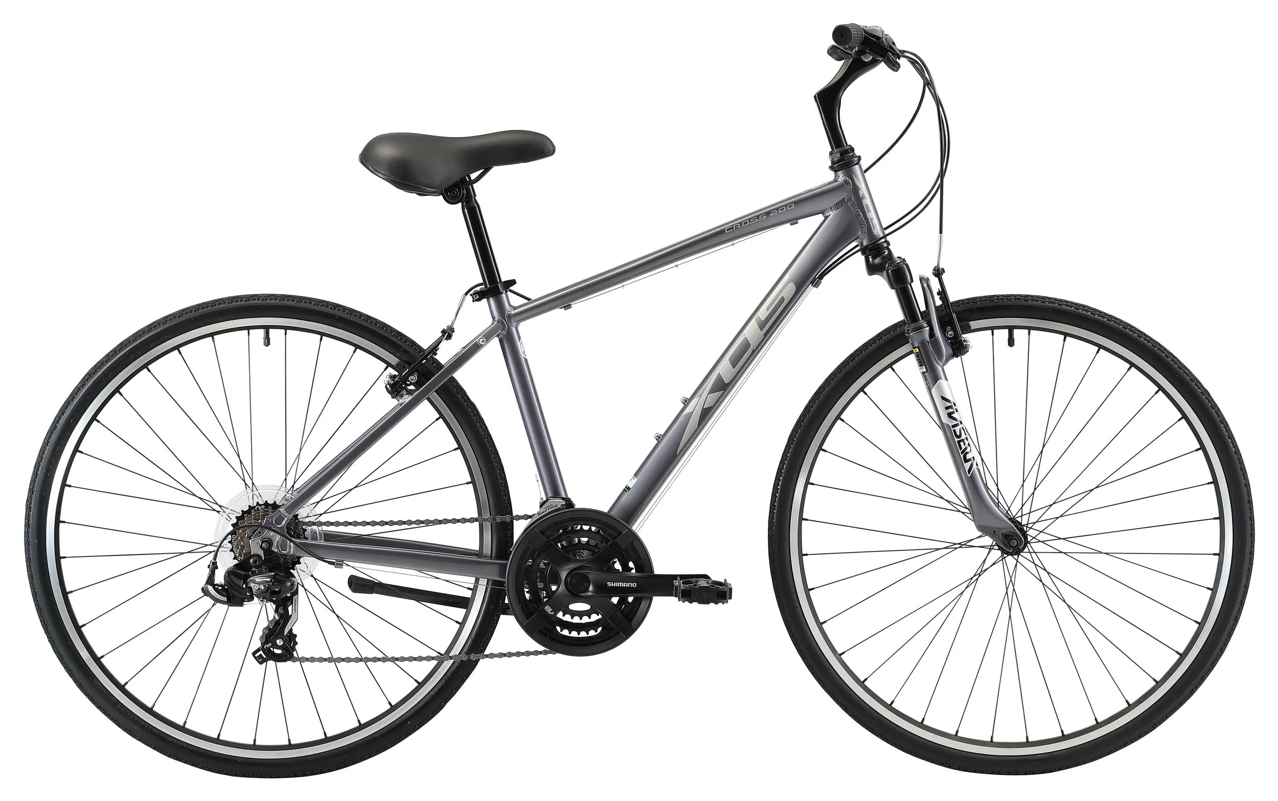 XDS Cross 200 21sp Comfort Hybrid Bike //  Graphite
